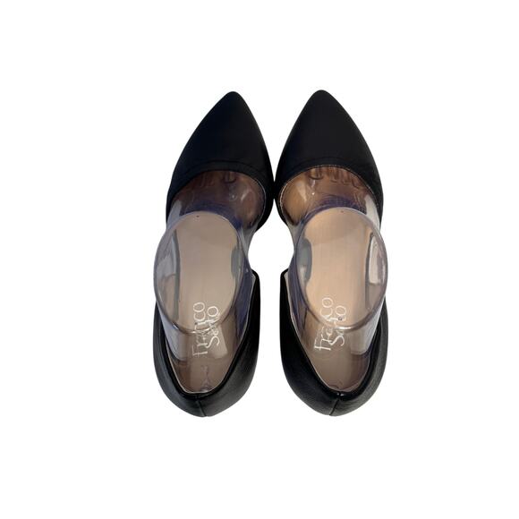 Franco Sarto Classic Black Wedge Pumps - Picture 6 of 8